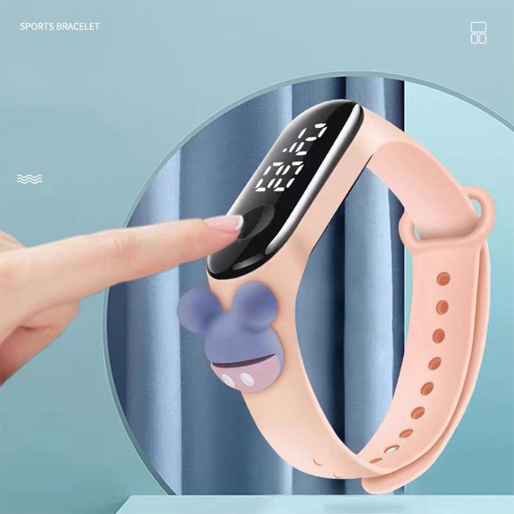 Cartoon Electronic Watch For Men Women Cute Anime Doll Led Touch Screen Wrist Watch For Students