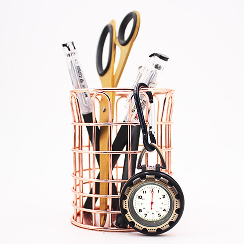 Mountaineering Buckle Watch Mini Luminous Multi-Functional Quartz Backpack Buckle Watch Keychain Watch