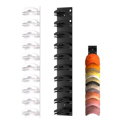 2 Pezzi Porta Cappelli da Baseball Scaffale Porta Cappelli Montato a Parete con Adesivo Organizzatore Cappelli Supporto Espositivo Forte Appendi Cappelli