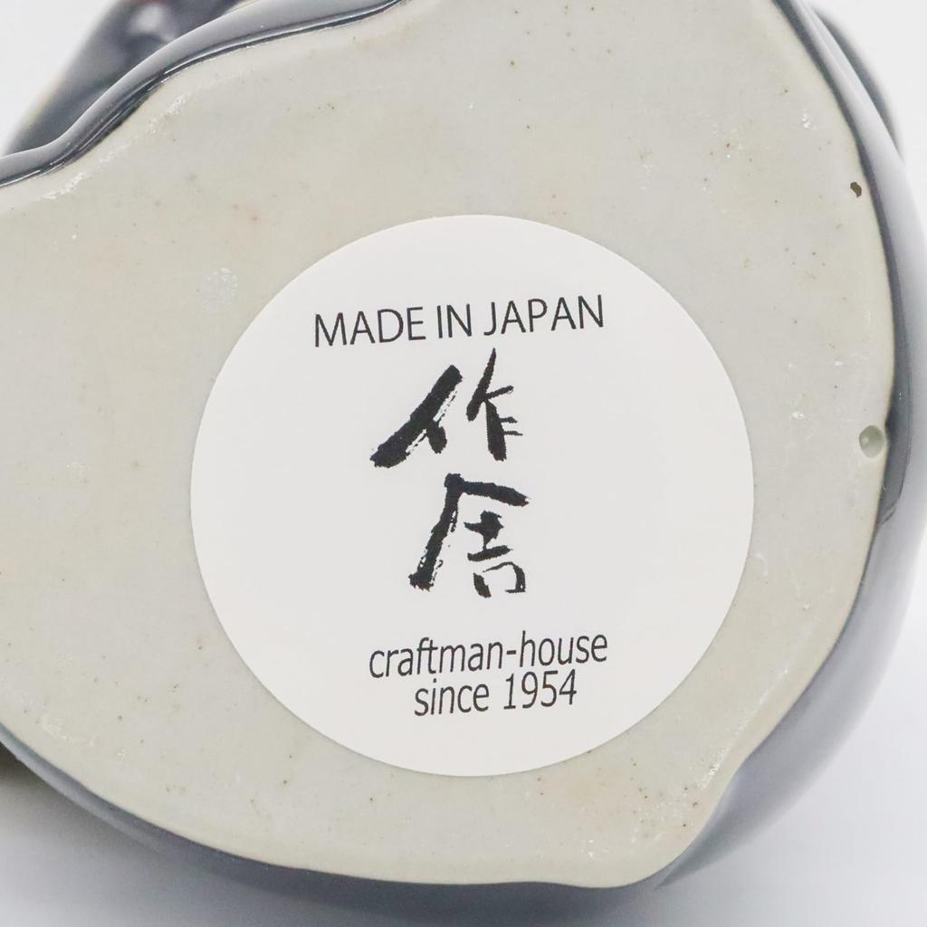 Craftsman House Seto Ware Good Luck Mallet Maneki-neko (Black)