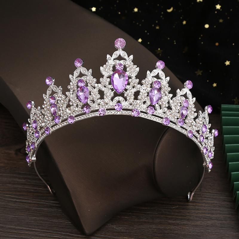 Bridal Crown Alloy Rhinestone Updo Crown Wedding Dress Hair Accessories Birthday Banquet Headband