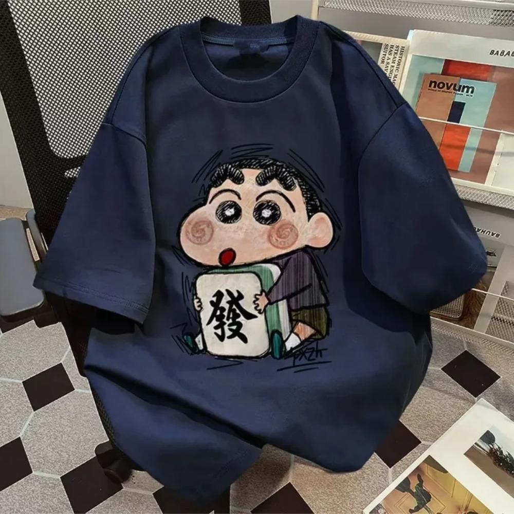 Crayon Shin-Chans Summer Ladies T Shirts Japanese Vintage Short Sleeve O Neck Tees T-Shirt