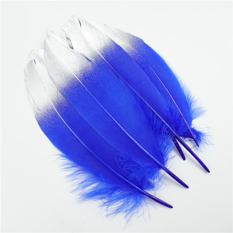 10Pcs Golden Goose Feather 15-20cm Silver Swan Plumes Dream Catcher Accessories DIY Jewelry Creation Feather Holiday Decorations