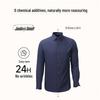 Goldlion Men's Warm Cashmere Blend Long Sleeve Business Casual Shirt