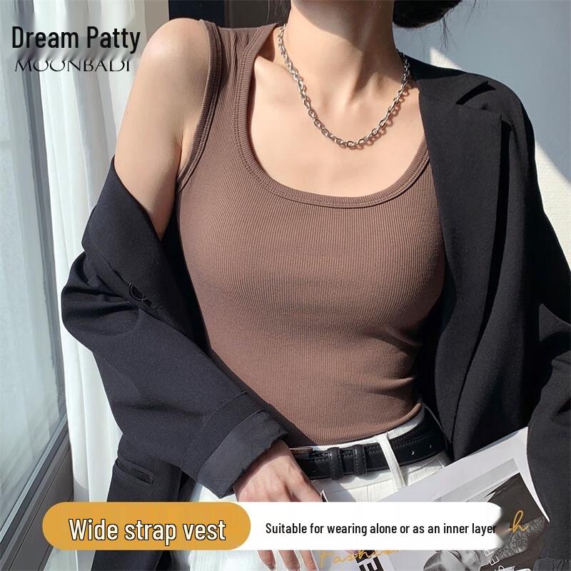 Women s Wide Strap Slim Fit Tank Top M