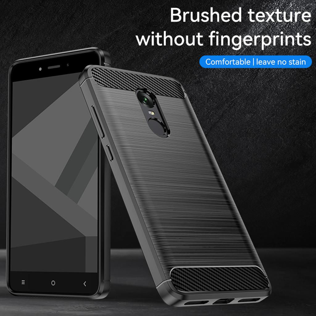 For Redmi Note 4x Note4 Silicone Case Luxury Carbon Fiber Back Cover for Xaomi Redmi Note 4 Note4x Shockproof Protective Cases