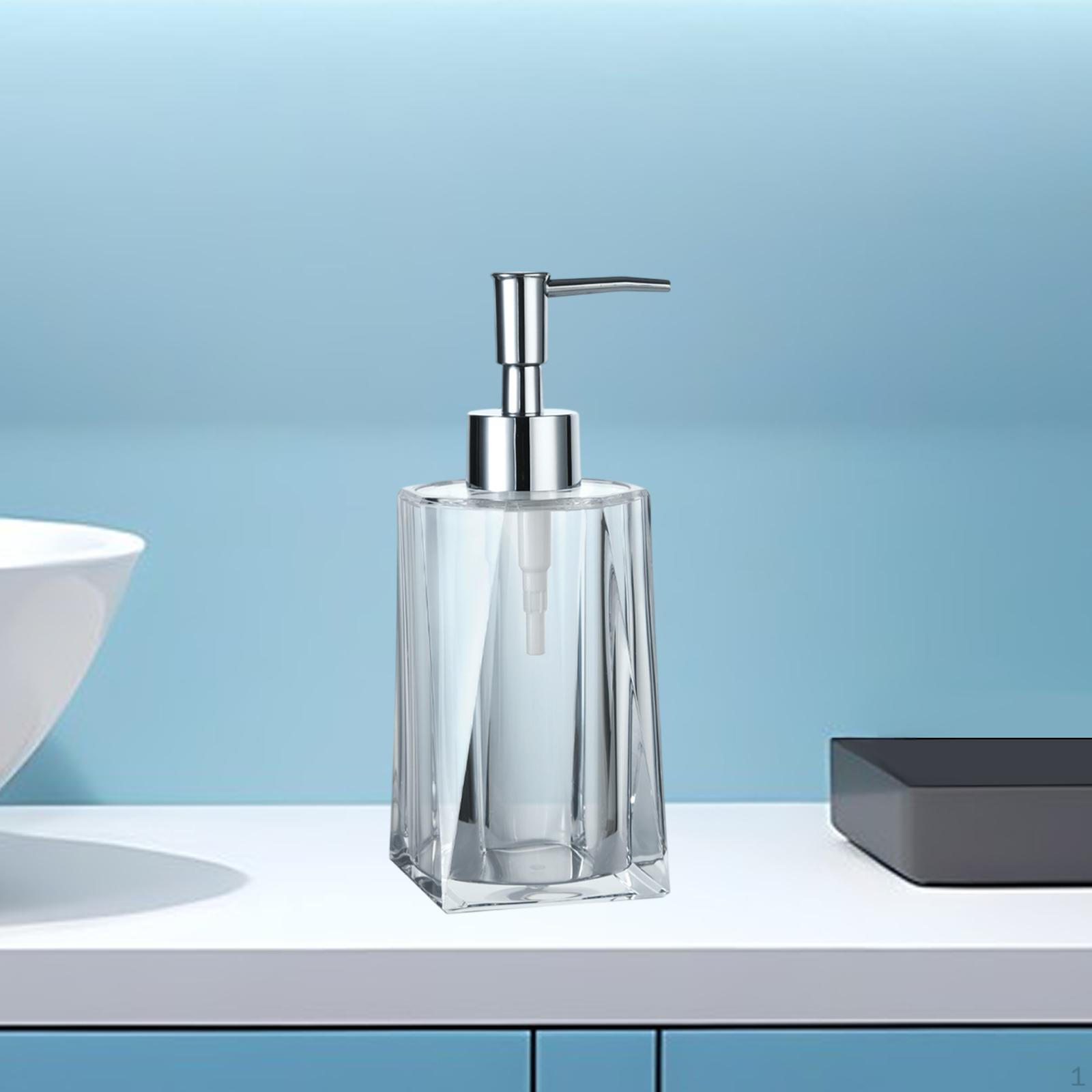 

Креативный флакон с жидким насосом для контейнера для макияжа и дозатора мыла на уличных столах Transparent