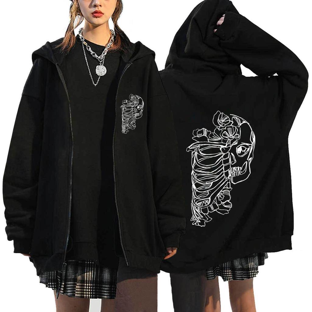 Women Hooded Sweater Art Letter Printing Zipper Hoodies Woman Y2K Hoodie Casual Soft Hoody Fleece Comfortable Streetwear