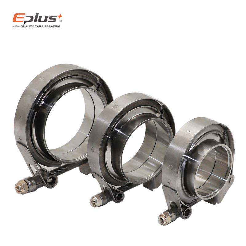 Universal Car 304 Stainless Steel Quick Release V Band Clamp Turbo Exhaust Pipe Vband Clamp Male Female Flange V Clamp Kit