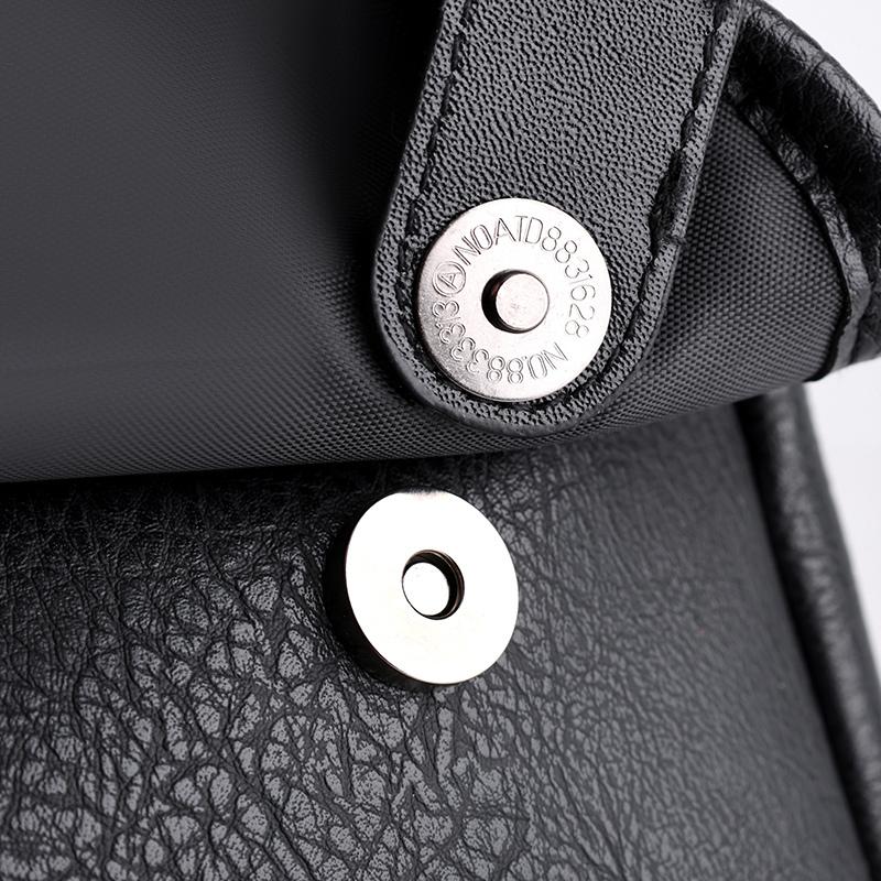 Men's Crossbody Bag Soft Leather Shoulder Bag Business Small Satchel Student Messenger Bag