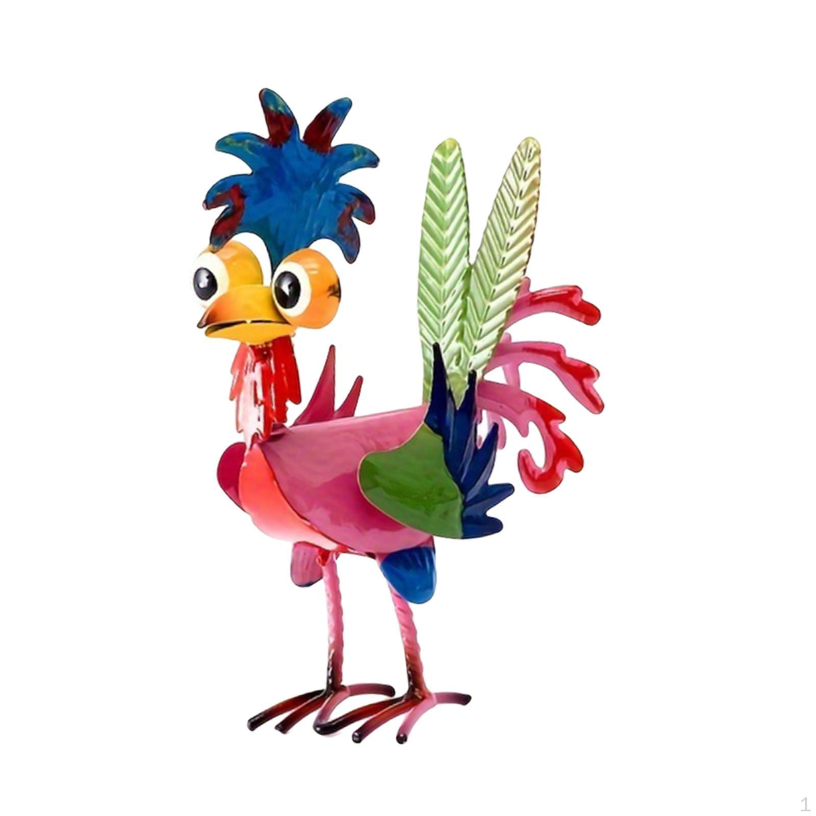 

Металлическая фигурка петуха для любителей кур. Домашний декор Red tail