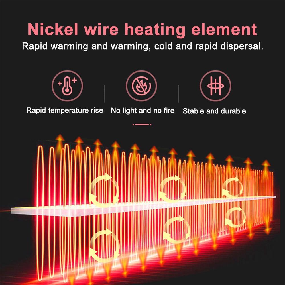 2000 W Mini-Heizlüfter, energiesparende elektrische Heizungen, für Zuhause, Innenbereich, Tisch, tragbarer Wärmer, leise Heizungen, Temperaturregelung, Upgrade 220 V