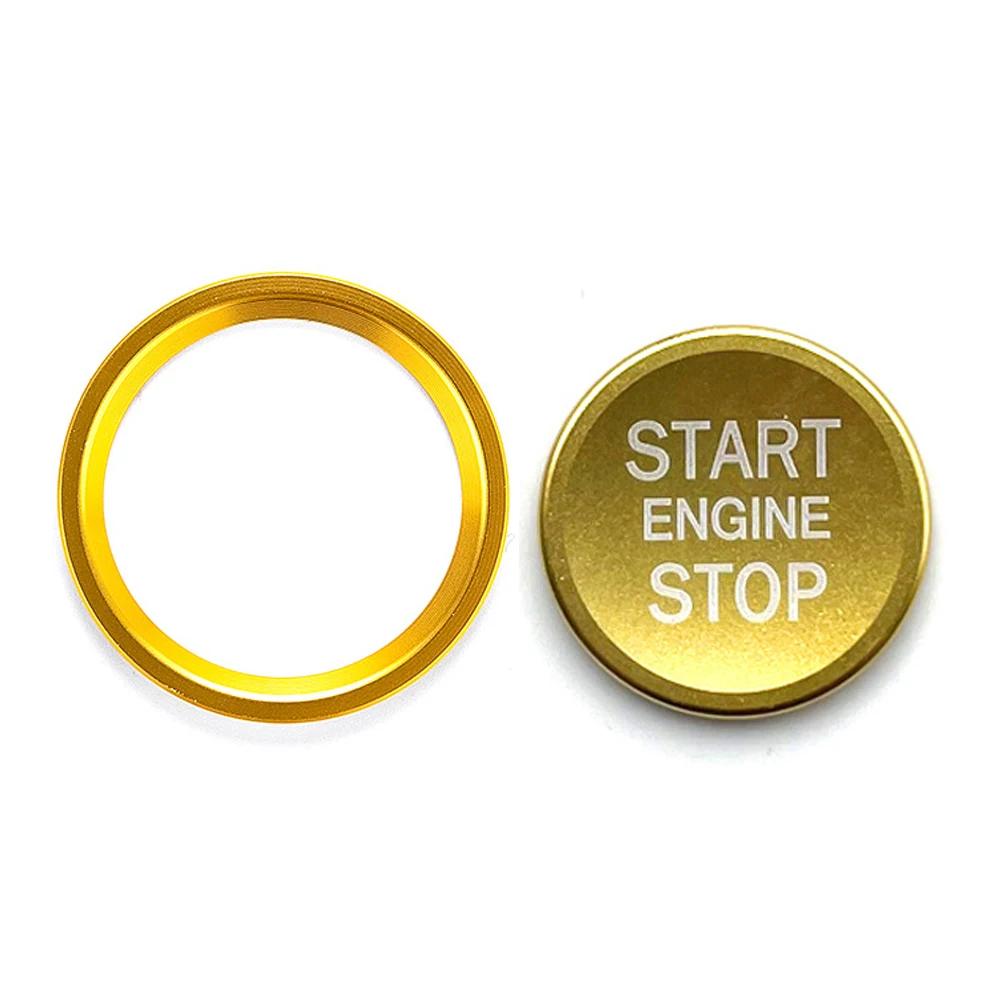 For  A4 A5 B9 B8 BT A7 C7 4GB Q5 8R Auto Engine Start Stop Push Button Cover Ignition Ring Decoration Car Accessories