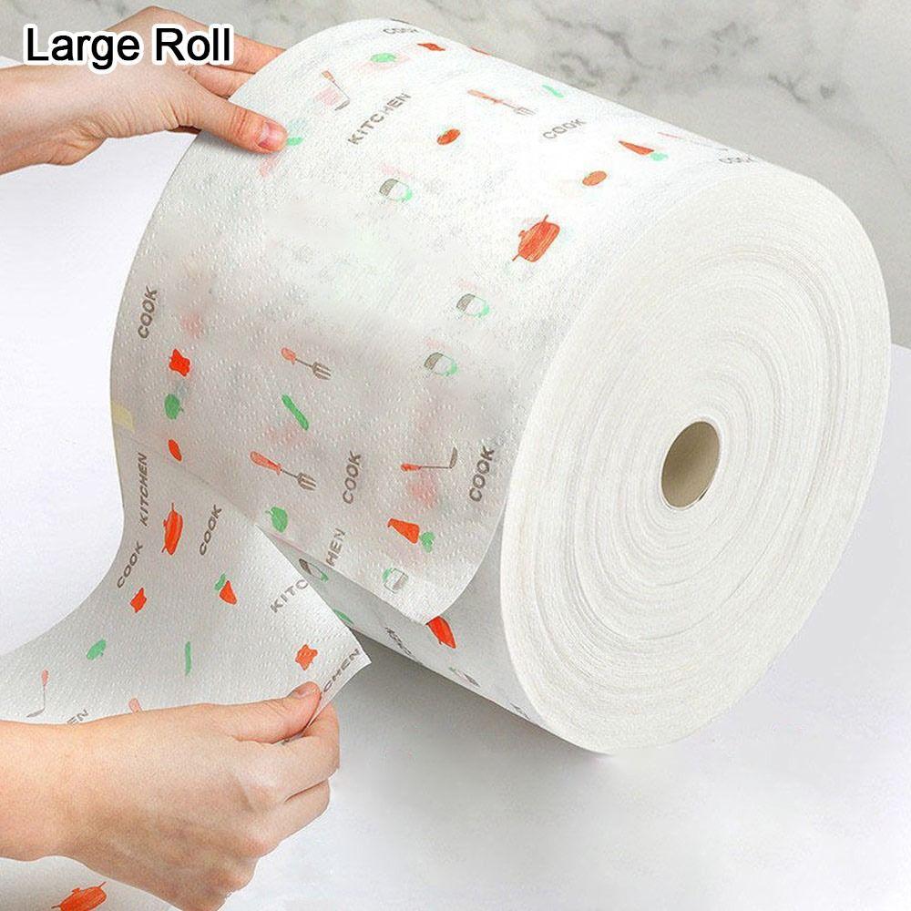1 Roll Thickened Non-woven Oil-removing Tissue Absorbent Towel Disposable Rags New Kitchen Paper