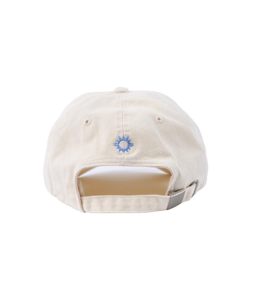 HELLO SUNRISE Hnt Swirl Logo Ball Cap_Ivory