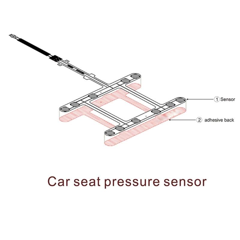 Car Safety Belt Warning Reminder Pad Occupied Seated Alarm Seat Pressure Sensor Universal Auto Modification Accessories