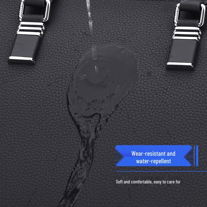 PLAYBOY Men's Leather Business Laptop Messenger Bag