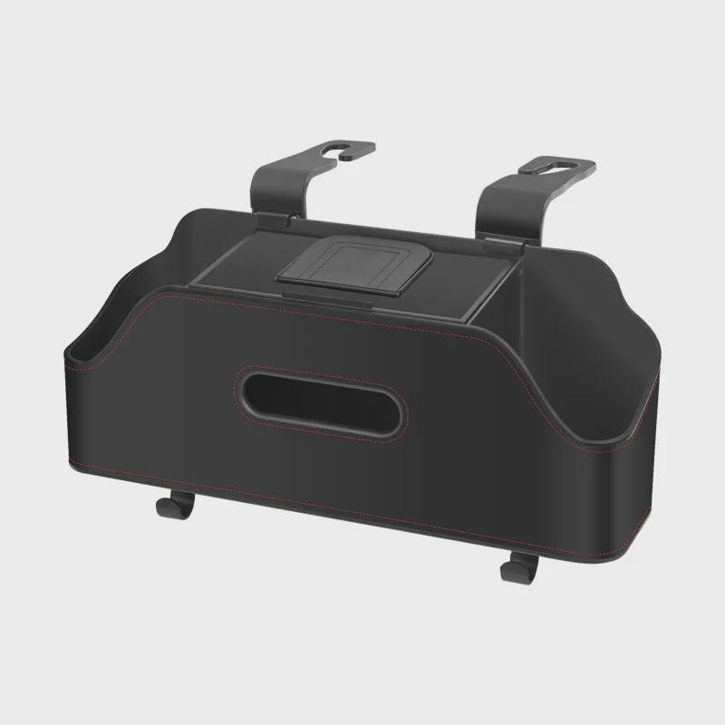 Car Multi-Function Seat Back Organizer: Storage Box, Tissue Holder, Cup Holder, Bag.