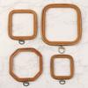Octagon/Square/Rectangle/Hexagonal Embroidery Hoop Wood Grain Stretch Tool Sewing Accessories