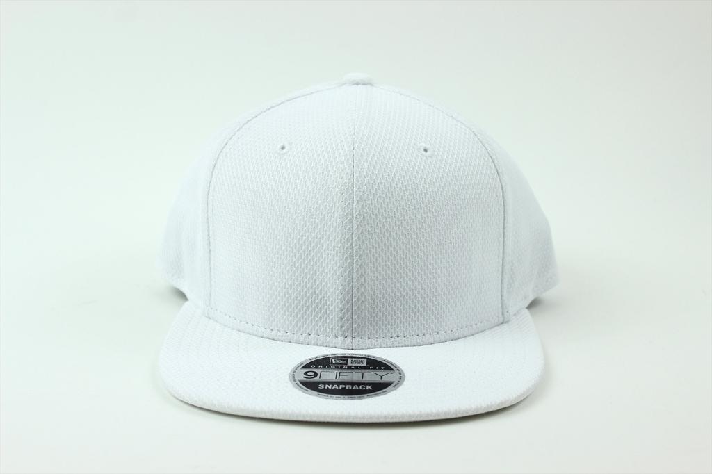 New Era Diamond Era WHITE Snapback Flat Cap for Men and Women
