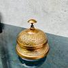 Mosiężny Dzwonek do Przywoływania Recepcja Art Deco Dekoracja Stołu Dzwonek Dzwonek na Ladę Biuro Prezent Urodzinowy Rocznicowy Boże Narodzenie
