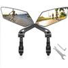 Bike Looking Glass Set Universals Reflective Bike Looking Glass Durability Rear View for Strengthen Safety in Cycling