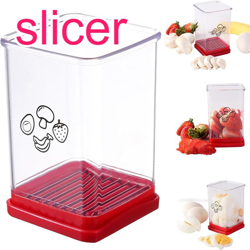 New Fruit Vegetable Speed Slicer Multifunctional Home Kitchen Fast Slicer Portable Banana Strawberry Slicing Tool Accessories