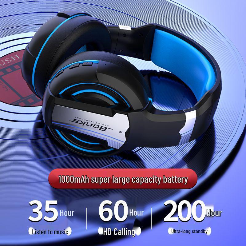 Over-Ear Wireless Bluetooth Headphones for Huawei, OPPO, Vivo, Apple: Deep Bass, Gaming Compatible