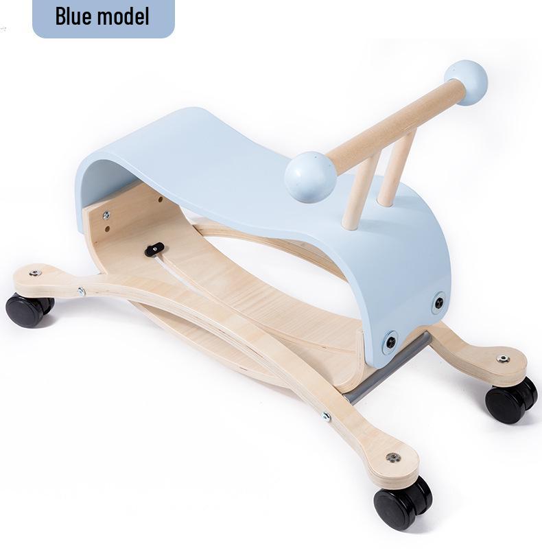 2-in-1 Wooden Rocking Horse & Stroller for Toddlers - Ideal Birthday Gift for Ages 1+