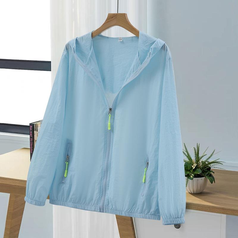 Sonnenschutzkleidung für Damen UV-Schutz Sommer Locker und Vielseitig Kurze Atmungsaktive und Leichte Jacke