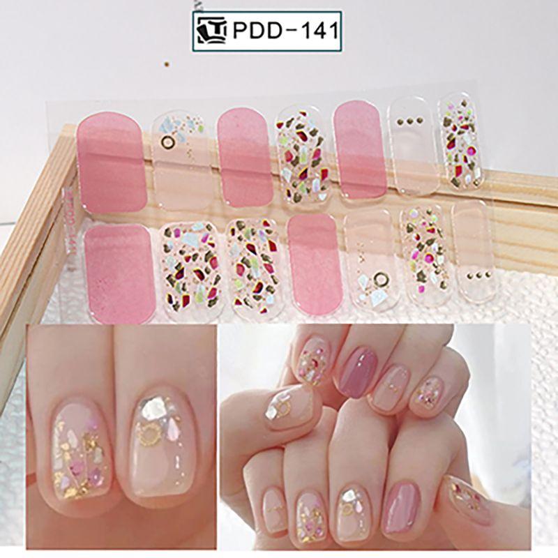 

New Arrival Waterproof and Durable Nail Stickers 3D Gel Baking-Free Nail Sticker Full Paste Nail Polish Film Lasting for 15 Days