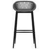 Bar Stool Set 2 Pcs Gray