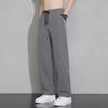 "Men's Ice Silk Slim Casual Pants - Korean Style, Spring/Summer/Autumn, Loose Straight Sports Trousers"