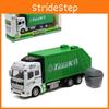 Colorful Diecast Garbage Truck Toy With Trash Bin For Kids Boys Xmas Gift