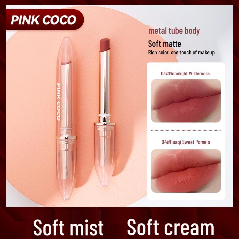 

PINKCOCO Limited Edition Gold-Plated Silk Matte Lipstick for a Radiant Complexion