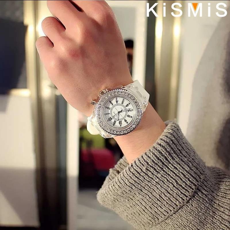 Modische LED Sportuhren, Leuchtendes Persönlichkeits-Strass-Design, Trendige Quarzuhr für Männer, Frauen, Paare, Schick & Praktisch