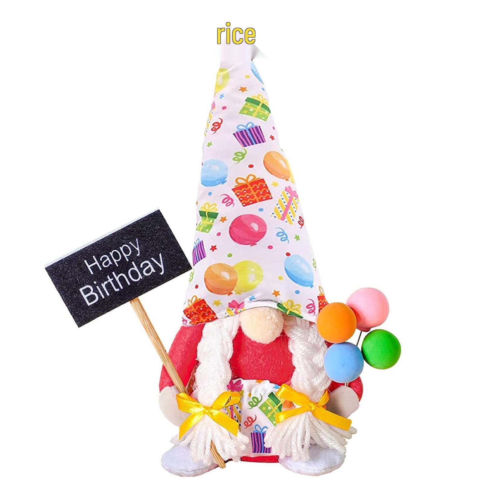

Cross-Border Faceless Doll Sitting with Balloon - Creative Birthday and Holiday Gift Ornament розовый