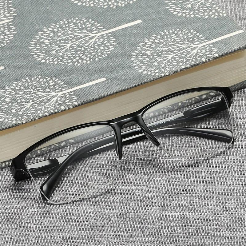 Ultralight Square Half Frame Reading Glasses Presbyopic Men Women +0.25 To 3.25 Lightweight Comfortable