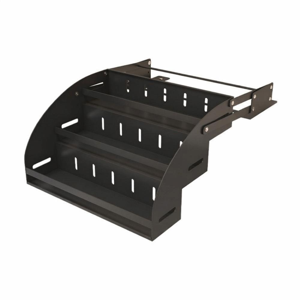 Anti Deformation 3-Tier Pull Down Spice Rack Retractable High Lift Pull Down Shelf for Top Cabinet