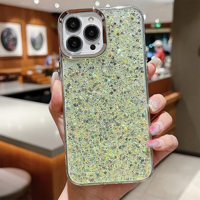 Glitter Sequin Phone Case For Iphone17Promax Silicone Female Apple 15Plus Premium Sense 14