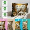 Jungle Elephant Cushion Pillowcase Printed Polyester 45X45Cm Throw Pillowcover Decorative Sofa Cushion Pillowslip Home Decor