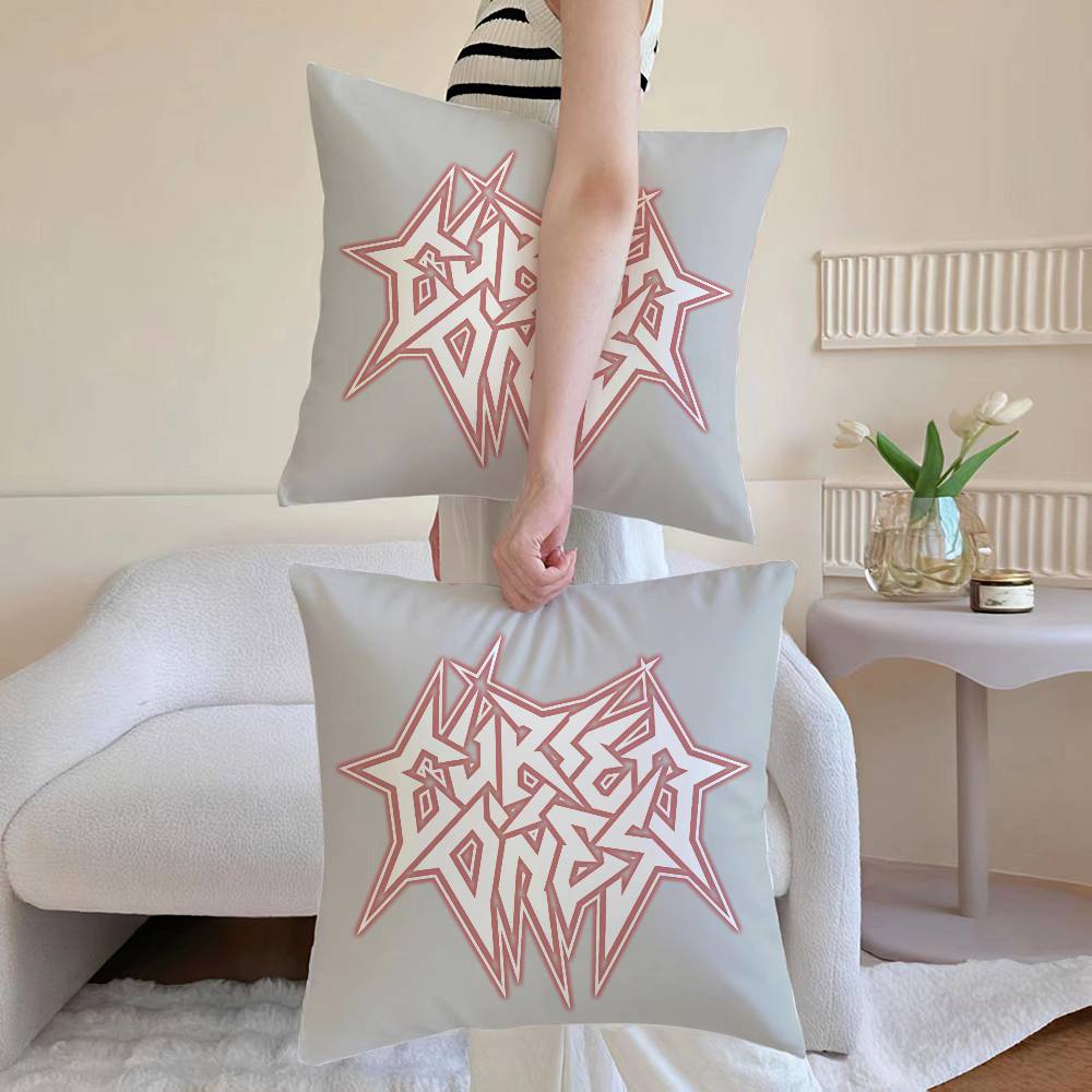 T-Thrash Anime Metal Pillow Case Anti-dustmite Pillowcase Invisible zipper silky Sofa cushion cover