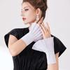 Elegant Flared Pleated Decorative Sleeves Cotton Arm Covers Wrist Cuffs Sleeves For Office Women Daily Wear All Matching