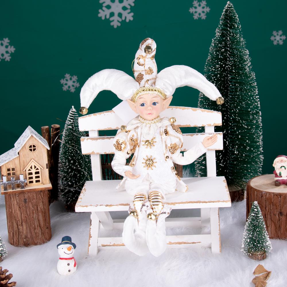 NUOVO Elfo Rosso Oro Peluche Bambola Elfo Giocattolo Albero di Natale Ornamenti Capodanno Vacanza Migliori Regali per Bambini Navidad Natal adornos de navidad