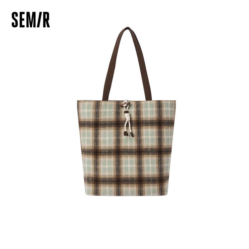 Клетчатая сумка-тоут Semir Large