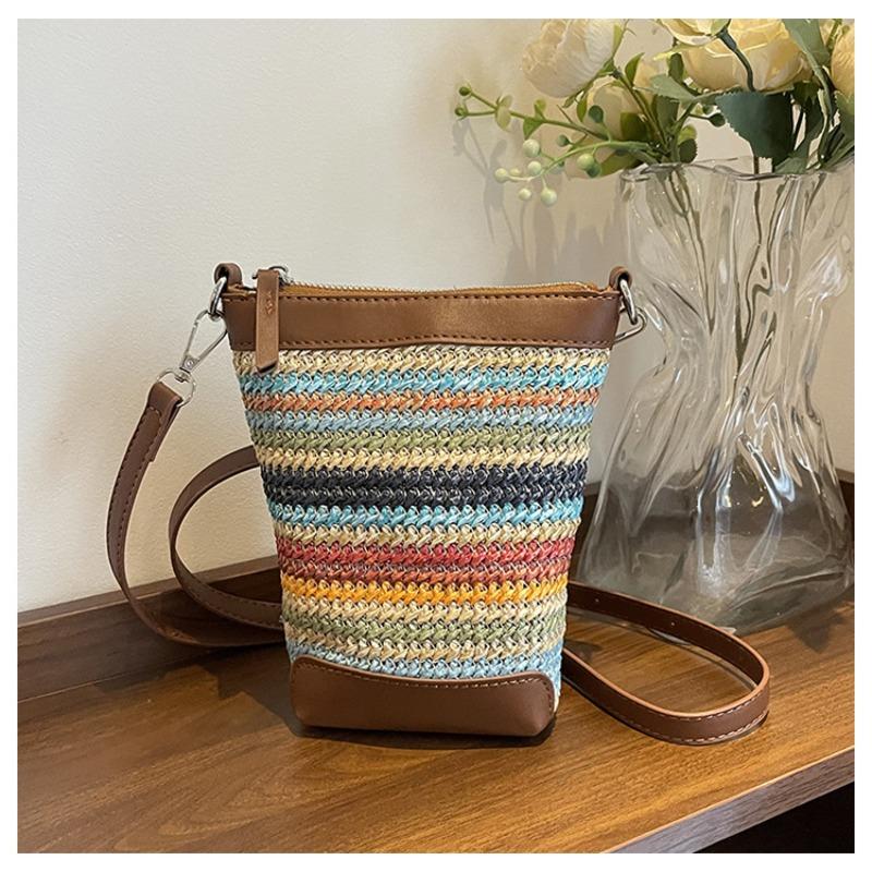 

Модная сумка для мобильного телефона новая летняя текстура повседневная универсальная простая контрастного цвета портативная на плечо сумка-мессенджер коричневый