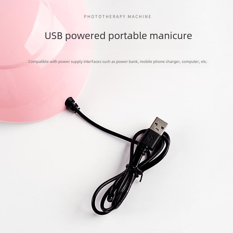 Rosa LED Nail Art Schnelltrocknerlampe - Sanftes Trocknen für den Heim- und Salongebrauch