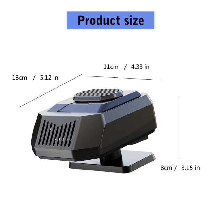 12V Car Heater Comfortable Cabin Temperature Maintenance Tool for Warmth&Visibility, Defroster Rotatable Heating Device
