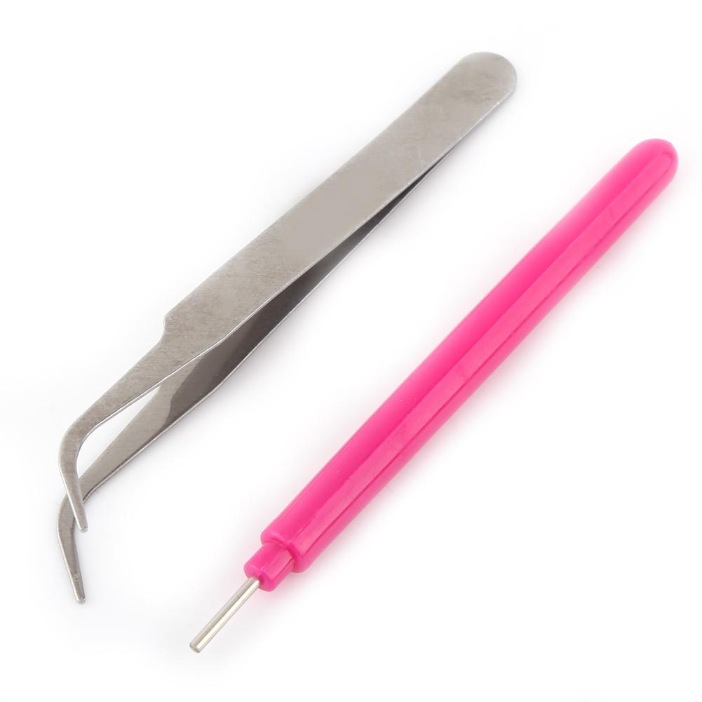 Paper Craft Template Board   Tweezer   Pins   Slotted Pen Quilling Tools Kit (Blue)