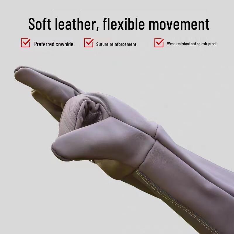 Langmei Heavy-Duty Puncture-Resistant Cowhide Gloves